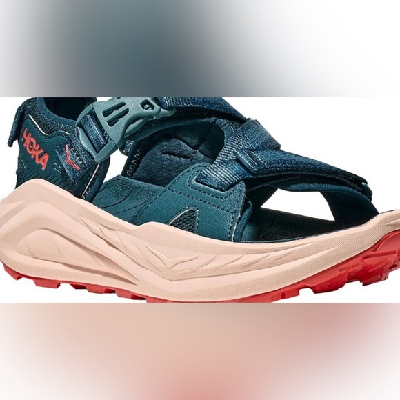 Hoka one one Blue Infini Hike TC Sandals size 7.5-8/38.5 lightweight comfort - Picture 4 of 10